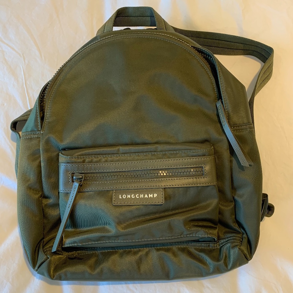 Mini Green Longchamp Backpack